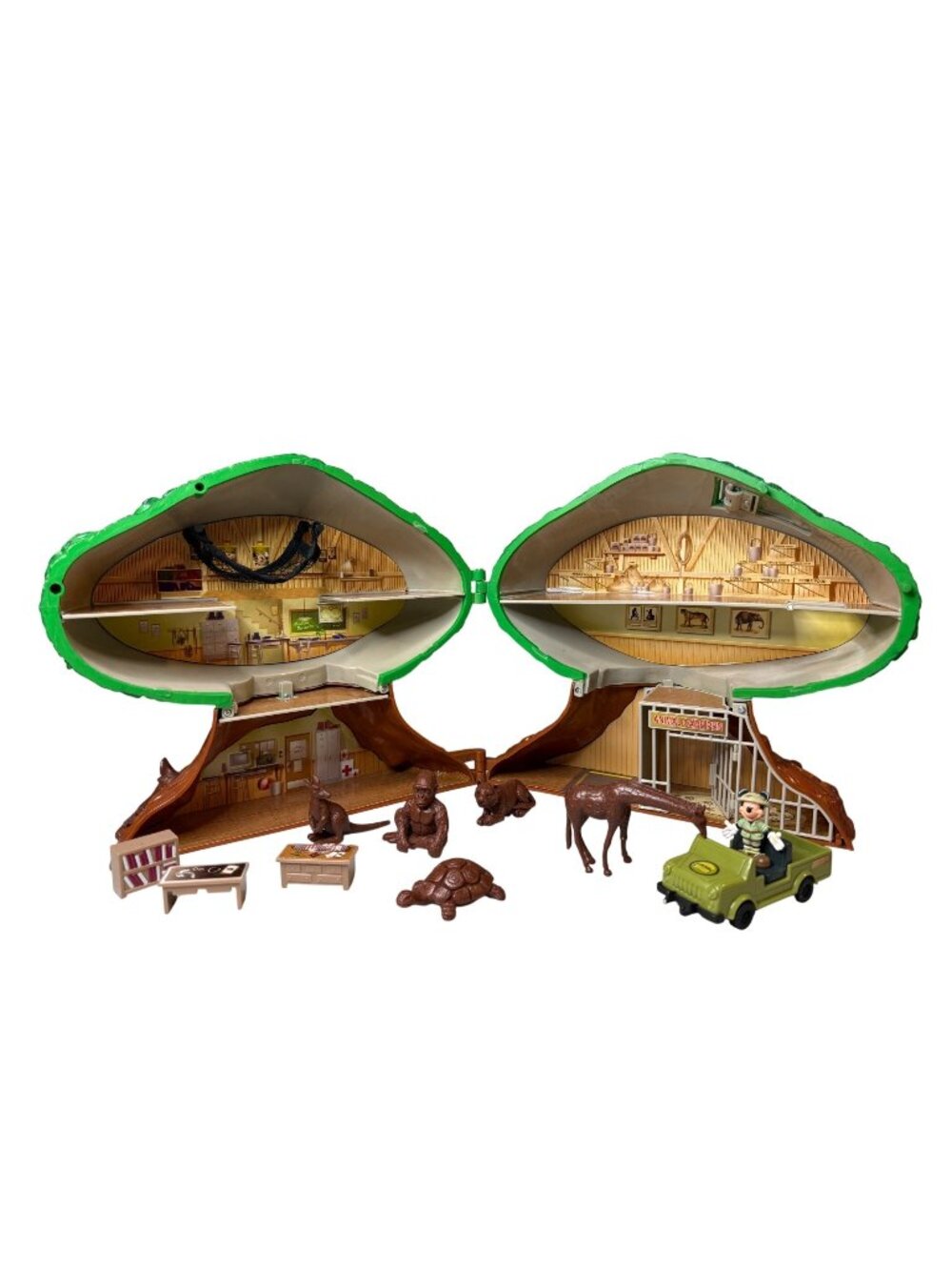 Disney World Animal Kingdom Tree of Life Folding Playset Monorail W/ Accesories